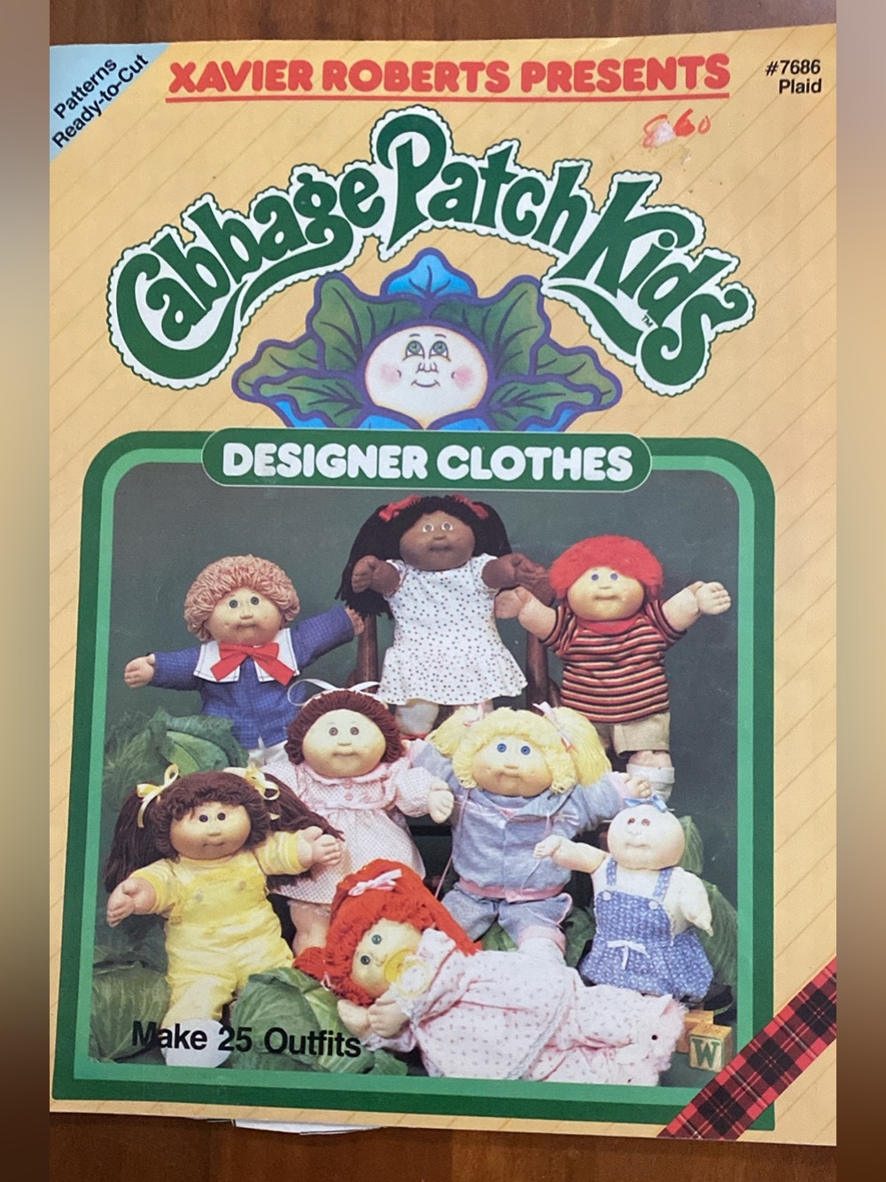 Cabbage patch kids designer clothing magazine